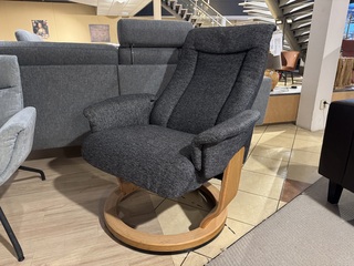 Relaxfauteuil, donkergrijs